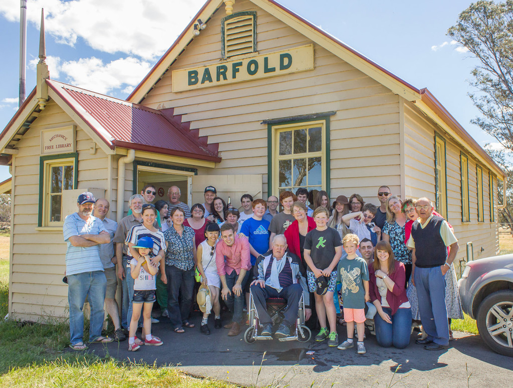 Members of the Peterson Clan, Australia - in Barfold, December 2013