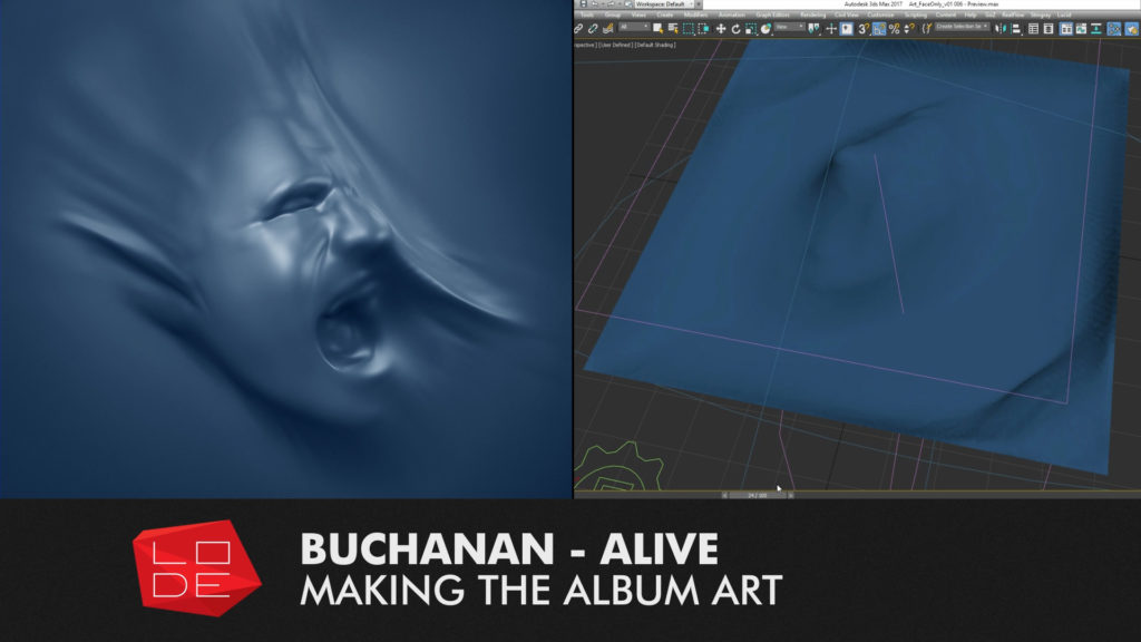 Buchanan Alive Album Cover 3D Design
